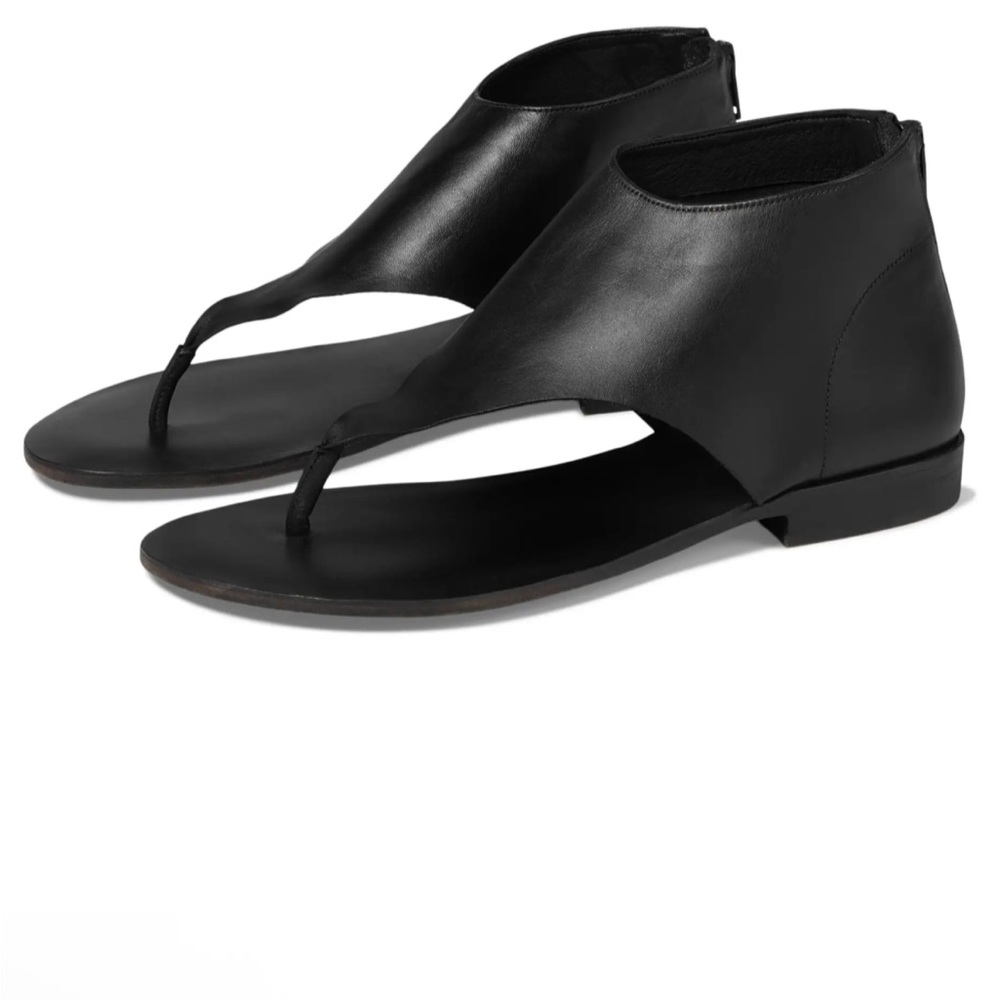 Free People NIB Uma Thong Sandal Black Sandals - Picture 1 of 6